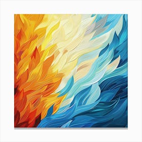 Abstract Flames Canvas Print