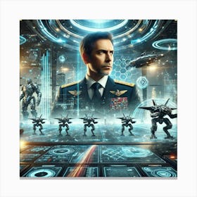 Premier Gregor Yurov Strategic Command Sci Fi Canvas Print