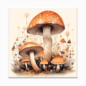 Mushrooms Canvas Print