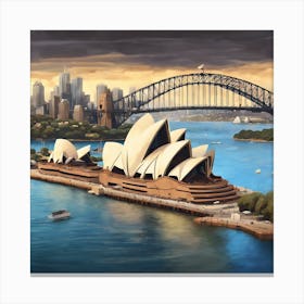 Stunning View Of The Sydney Opera House (1) Canvas Print
