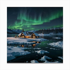 Aurora Borealis Wall Art Decoration Canvas Print