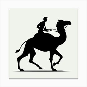 A man riding a camel 2 Canvas Print