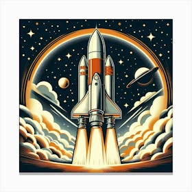 Space Shuttle Launch 1 Canvas Print
