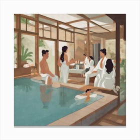Asian Spa 1 Canvas Print