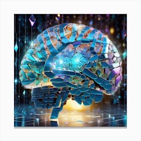 Brain In 3d 1 Canvas Print