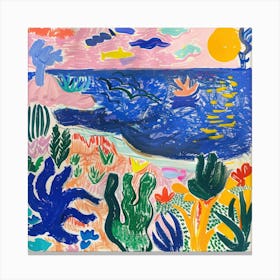 Coastal Vista Matisse Style 6 Canvas Print