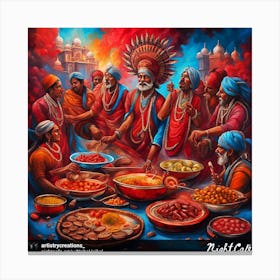 Indian Cuisine Canvas Print