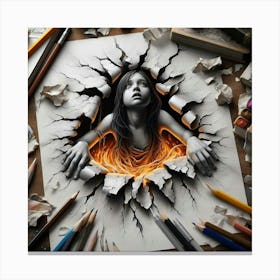 3d Art 5 Canvas Print