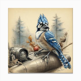 Blue Jay 10 Canvas Print