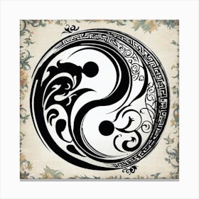 Yin Yang Symbol 11 Canvas Print