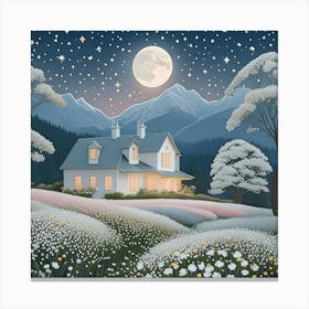 House In The Countryside Canvas Print