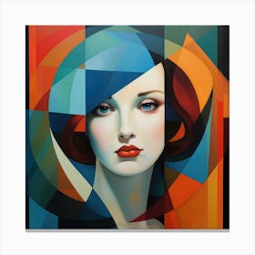 Geometric Abstraction Irish Woman 01 Canvas Print