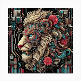 Lion Print 1 Canvas Print