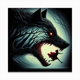 Red Riding Hood 3 Canvas Print