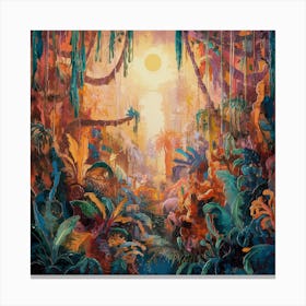 Jungle Scene Canvas Print