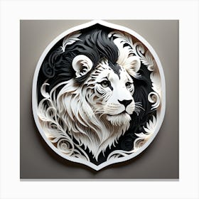 Lion Print Canvas Print