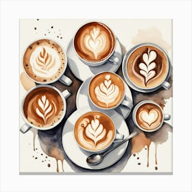 Coffee Latte Art 31 Canvas Print