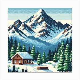 8-bit mountain landscape 2 Leinwandbilder