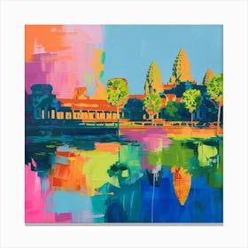 Abstract Travel Collection Siem Reap Cambodia 2 Canvas Print