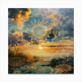 Sunset In The Sky Canvas Print