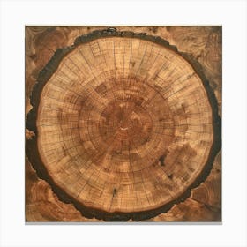 Circle Of Wood Canvas Print