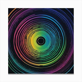 Rainbow Swirl Canvas Print