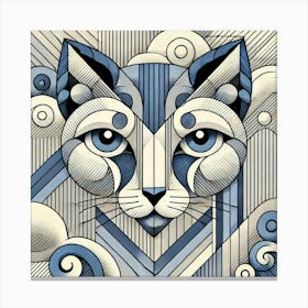 Brindle Path City Cat Canvas Print