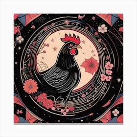Chinese zodiac rooster Canvas Print