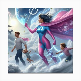 Libra Super Mom #12 Canvas Print