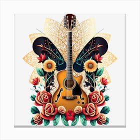 Acoustic Guitar 4 Canvas Print