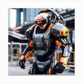 Futuristic Soldier 14 Canvas Print