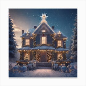 Christmas House 58 Canvas Print