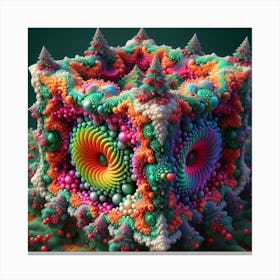 Fractal Cube Canvas Print