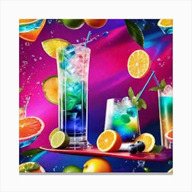 Colorful Drinks 1 Canvas Print