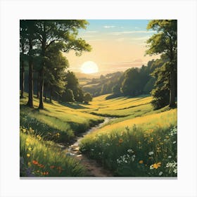 Pleasant Meadow Canvas Print