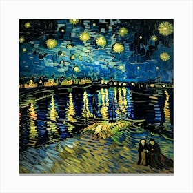 Starry Night Over The Rhone 4 Canvas Print