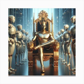 King Of Robots 7 Canvas Print