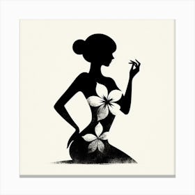 Woman silhouette 4 Canvas Print