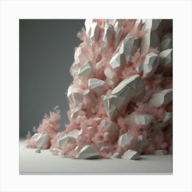 Pink Rocks Canvas Print