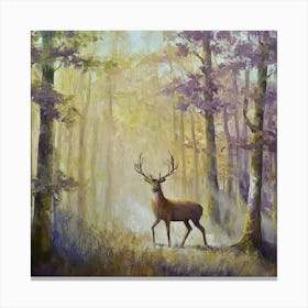 Deer In The Woods art print art print Canvas Print