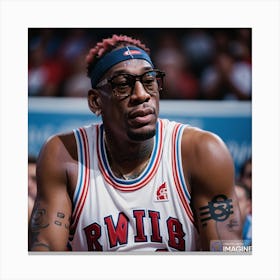 Dennis Rodman AI Canvas Print