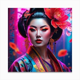 Geisha 170 Canvas Print