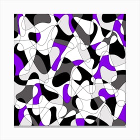 Abstract Purple And Black Canvas Print