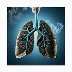 Lungs Stock Videos & Royalty-Free Footage 30 Canvas Print