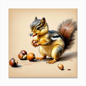 Chipmunk 9 Canvas Print