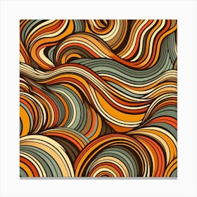 Abstract Wavy Pattern 1 Canvas Print