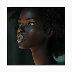 Portrait Of A Black Woman 1 Canvas Print