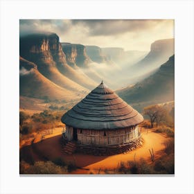 Hut In The Desert Canvas Print