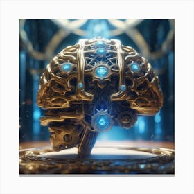 Brain Hd Wallpaper Canvas Print