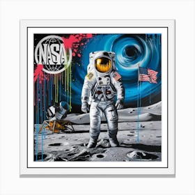 Moon landing Canvas Print